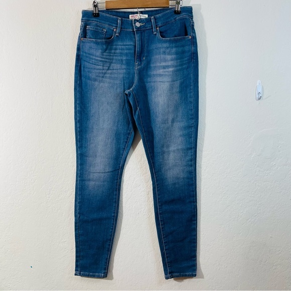 Signature by Levi Strauss Mid-Rise Skinny Jeans Size 30 Blue Pockets Stretch - Picture 1 of 12